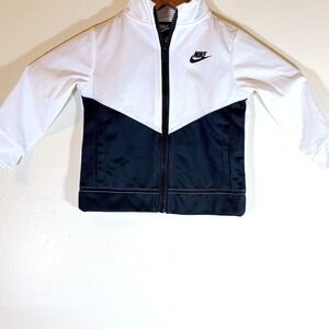 Toddler Nike Tech Lightweight Jacket Black/White Full Zip Down Size 18mths